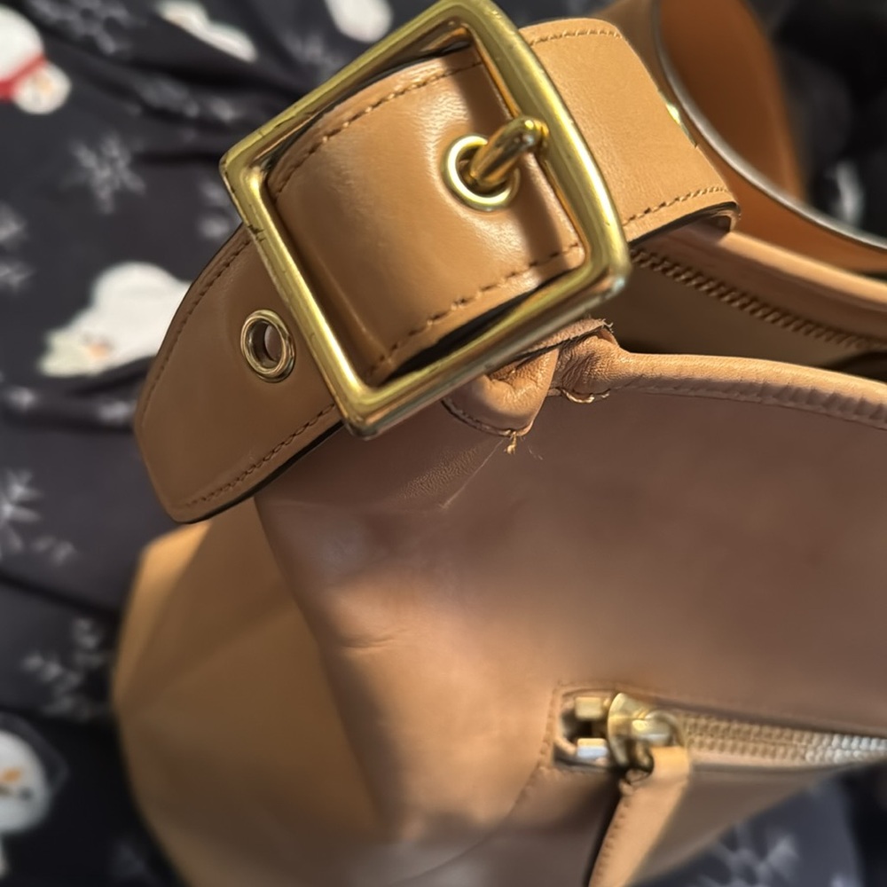 Coach Tan Leather Hobo Bag with Gold Hardware - Picture 13 of 13